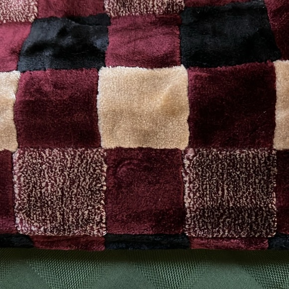 Vintage Plaid Velvet like Women's Bag - Picture 2 of 10